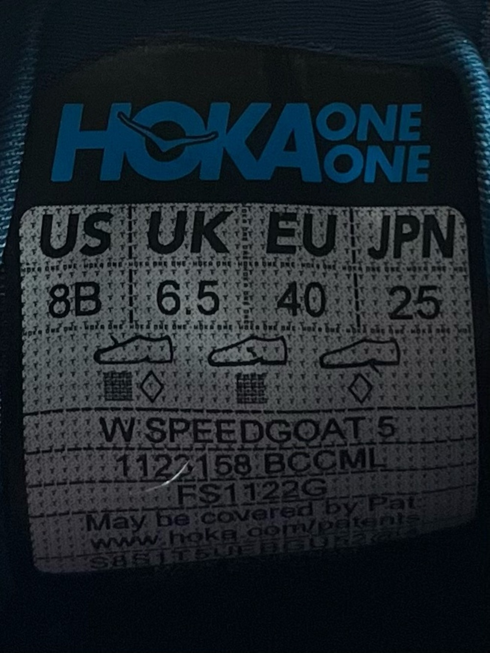 Hoka One One Speedgoat 5 Womens Size 8 Trail Running Shoes Sneakers Blue Coral - Picture 12 of 13